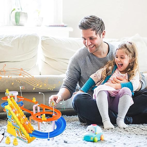 Duck Roller Coaster Toy with 4 Ducks